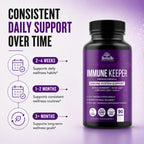HerbaMe Immune Support Supplement with Elderberry & Zinc - 90 Capsules - image 6