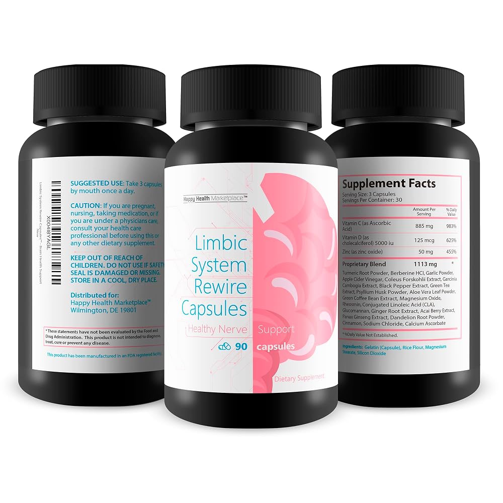 Happy Health Marketplace Limbic System Rewire Mood Support - 90 Capsules - image 4