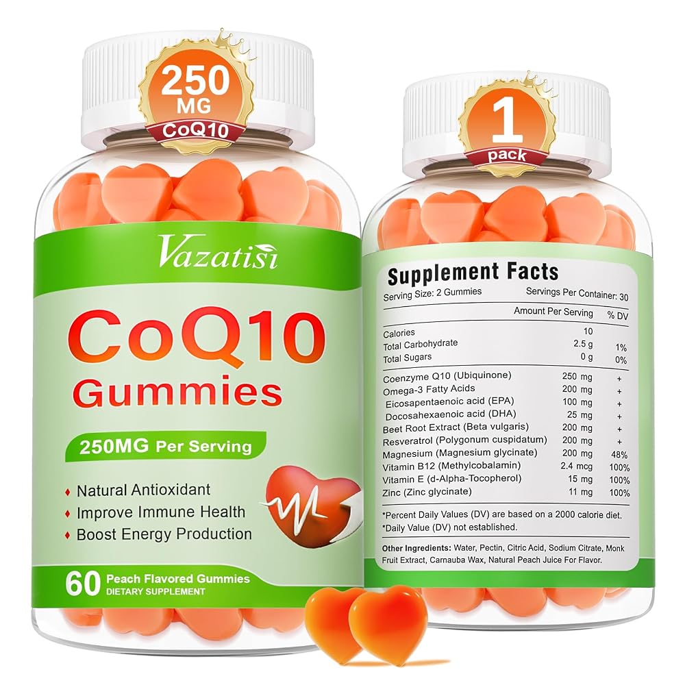 Vazatisi CoQ10 Gummies with Omega 3