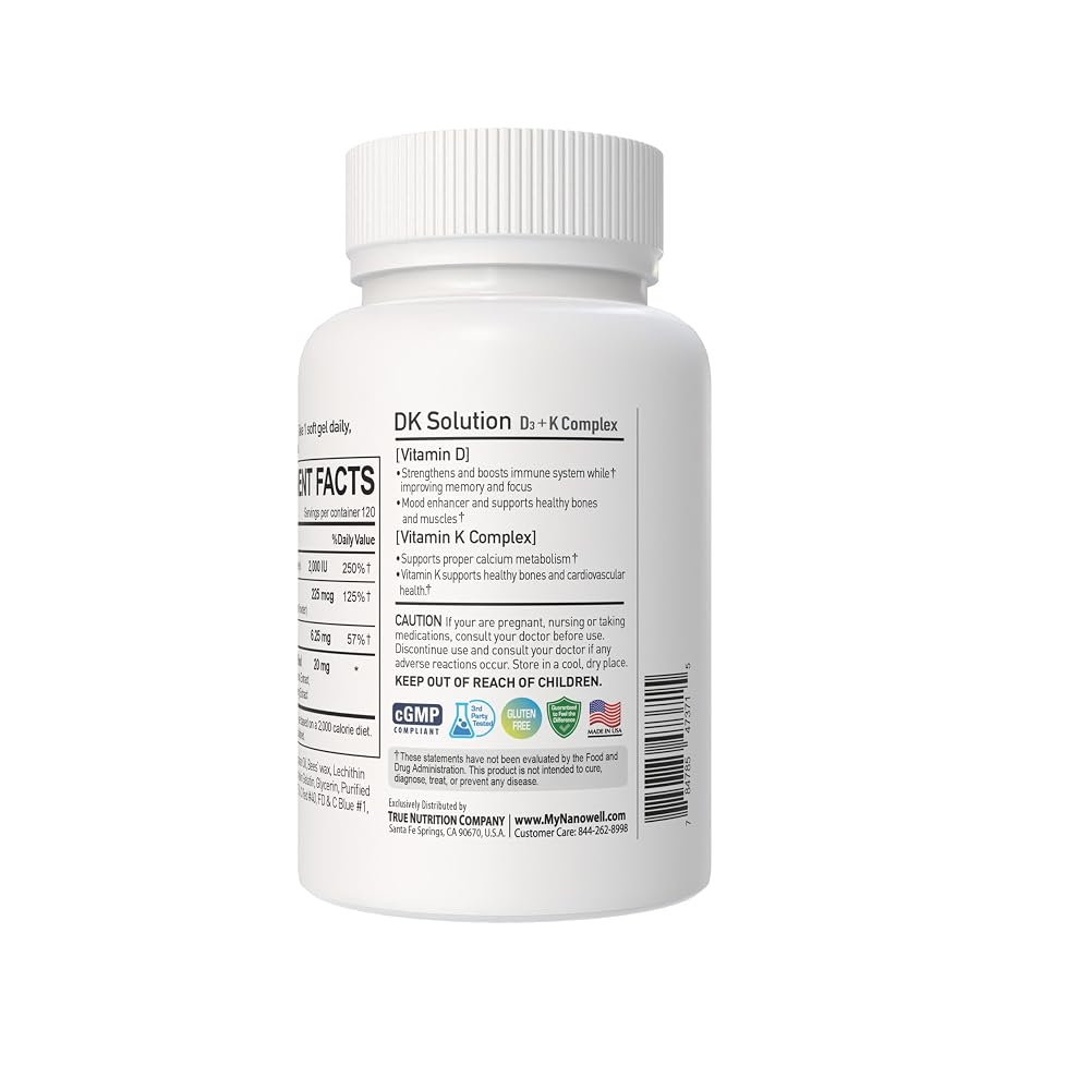 NANOWELL iBone Cal Mag Calcium Magnesium Supplement - 120 Capsules - image 8