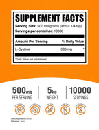 BulkSupplements.com L-Cystine Powder, Amino Acid Supplement