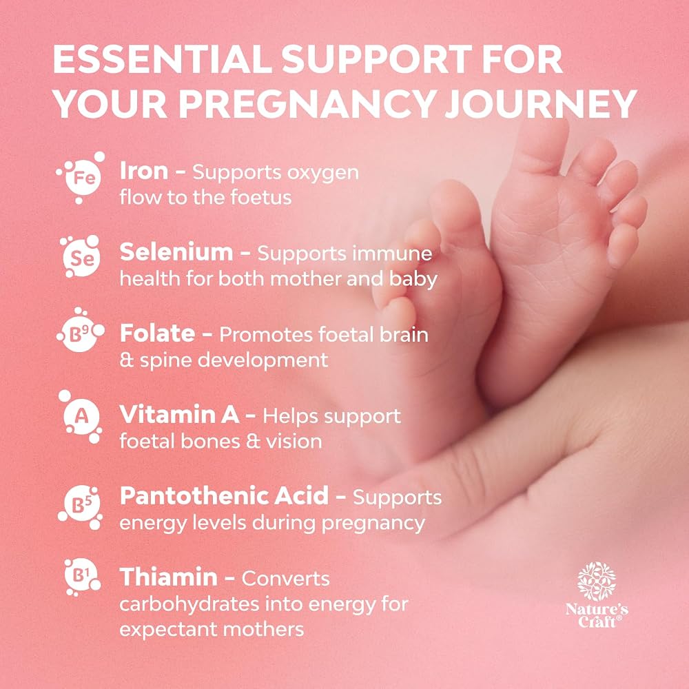 Natures Craft Prenatal Gummies with Iron and Folic Acid - 90 Gummies - image 2