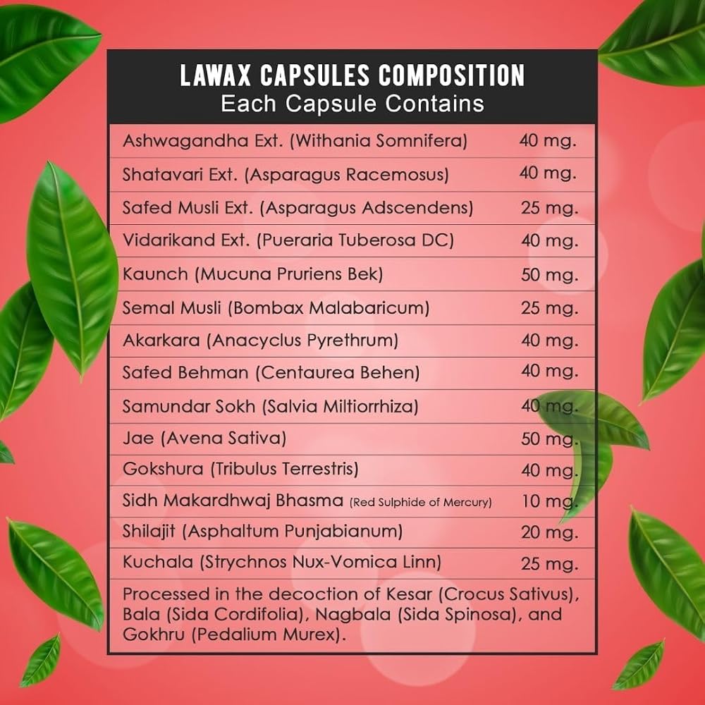 Ayush Remedies Lawax Capsules for Men - 60 Capsules - image 3