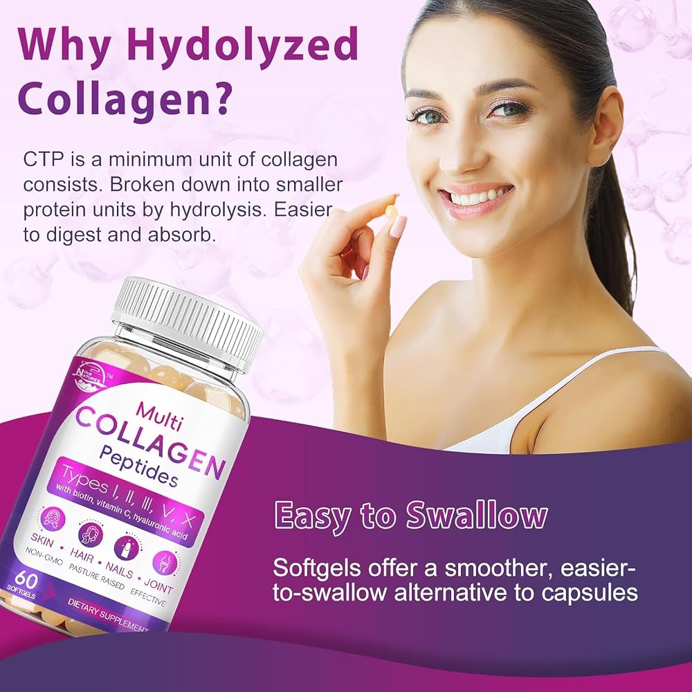 Nature's live Multi Collagen Peptides Softgel - Type I