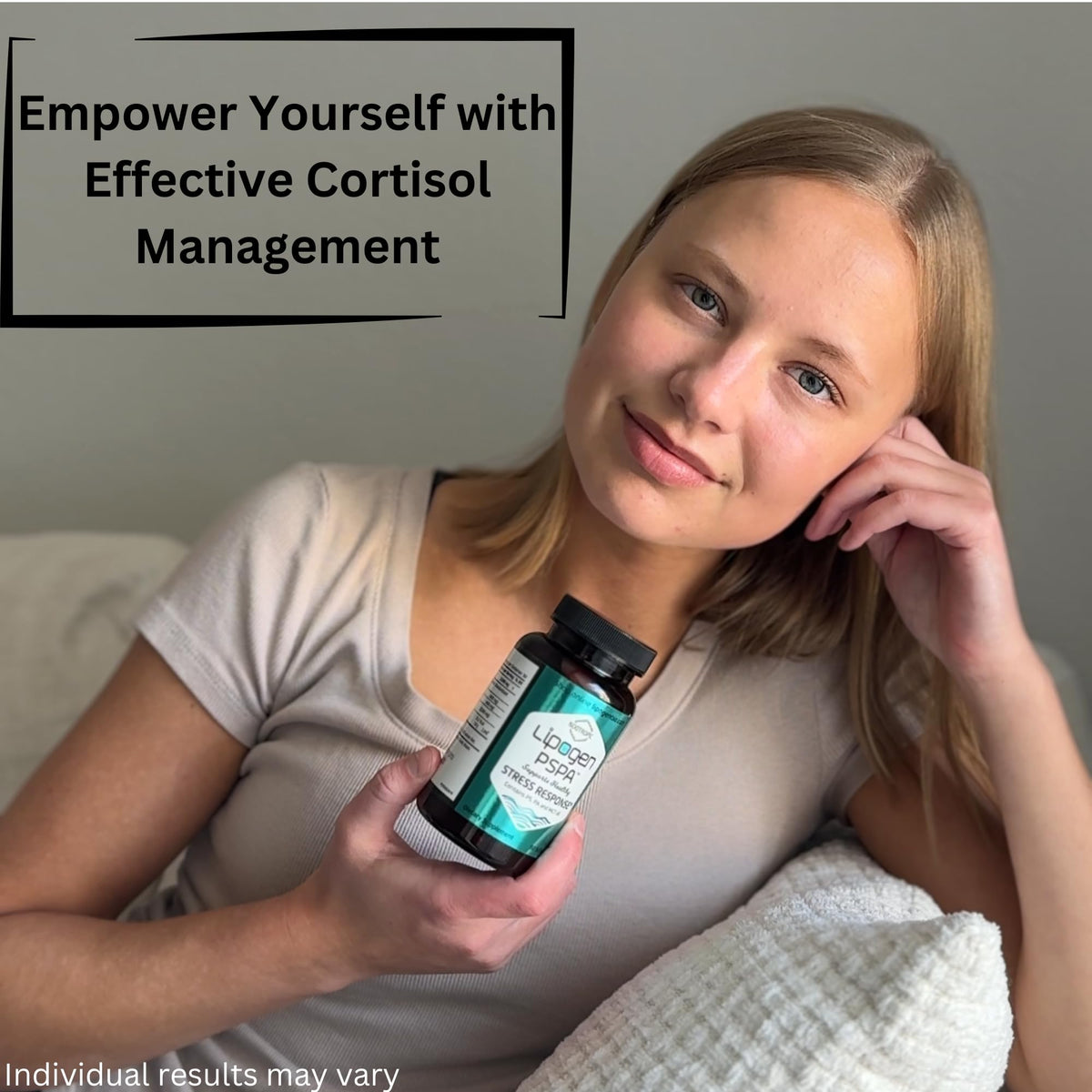Lipogen PSPA Stress Relief Supplement Cortisol Manager - 90 Softgels - image 5