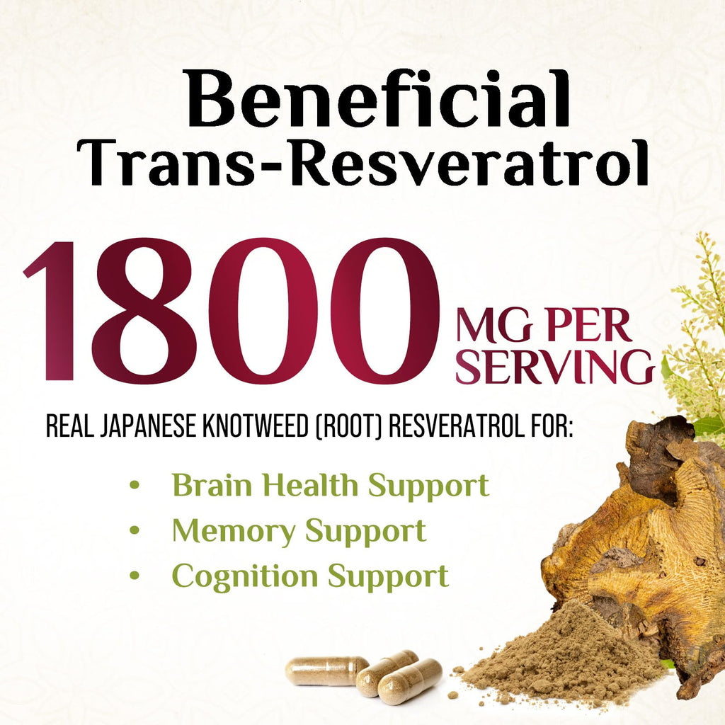 Nature's Nutrition Resveratrol Complex 1800 mg - 3x Strength