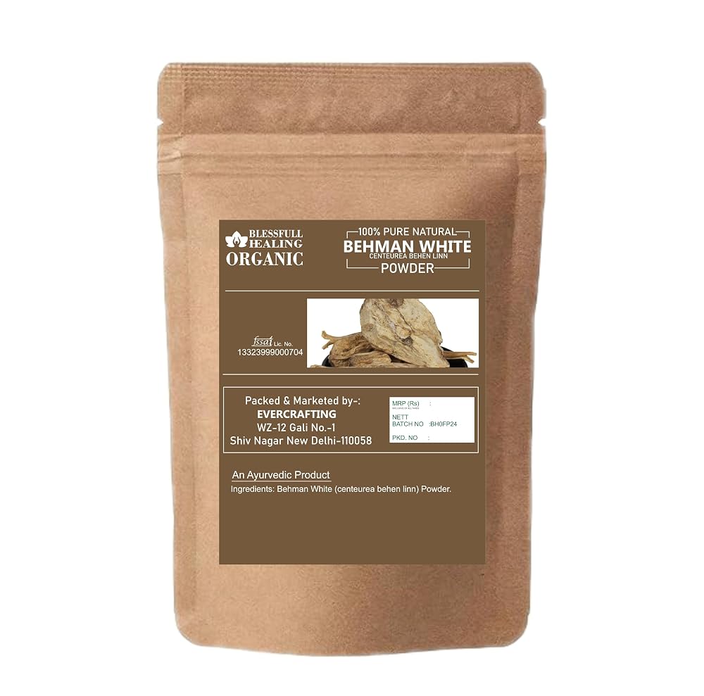 Blessfull Healing Organic Behman White Powder - 100g - image 2