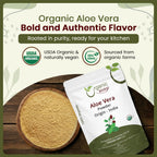Organic Way Aloe Vera Powder (Aloe barbadensis) - Organic & Kosher