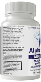Nutra4health Alpha IQ Mind Brain Focus Memory Nootropic - 60 Capsules - image 3
