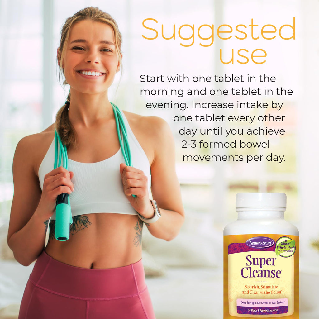 Nature's Secret Super Cleanse Herbal Colon Cleanse - 200 Tablets - image 4