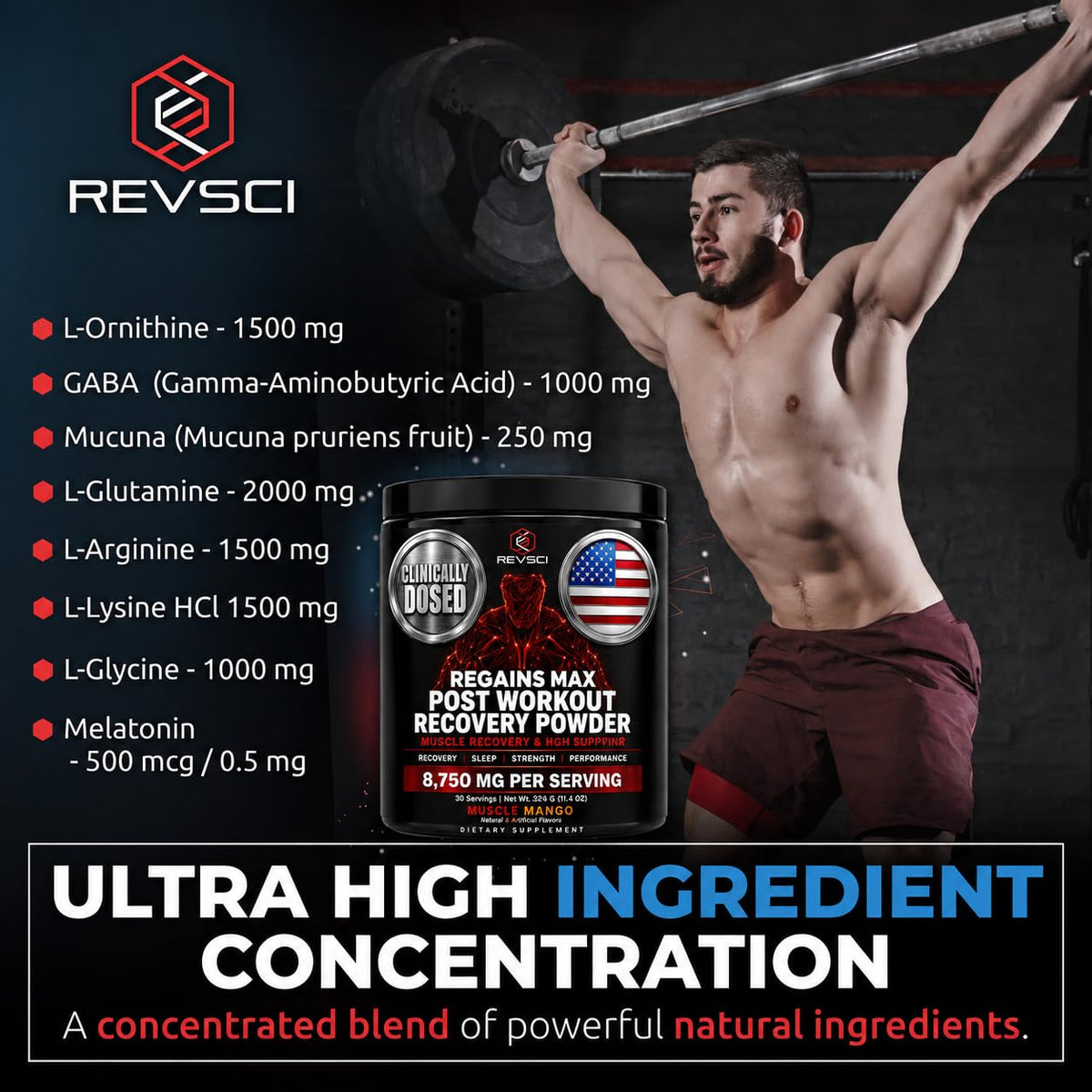 Revolution Science HGH Supplements for Men & Women - Regains Natural