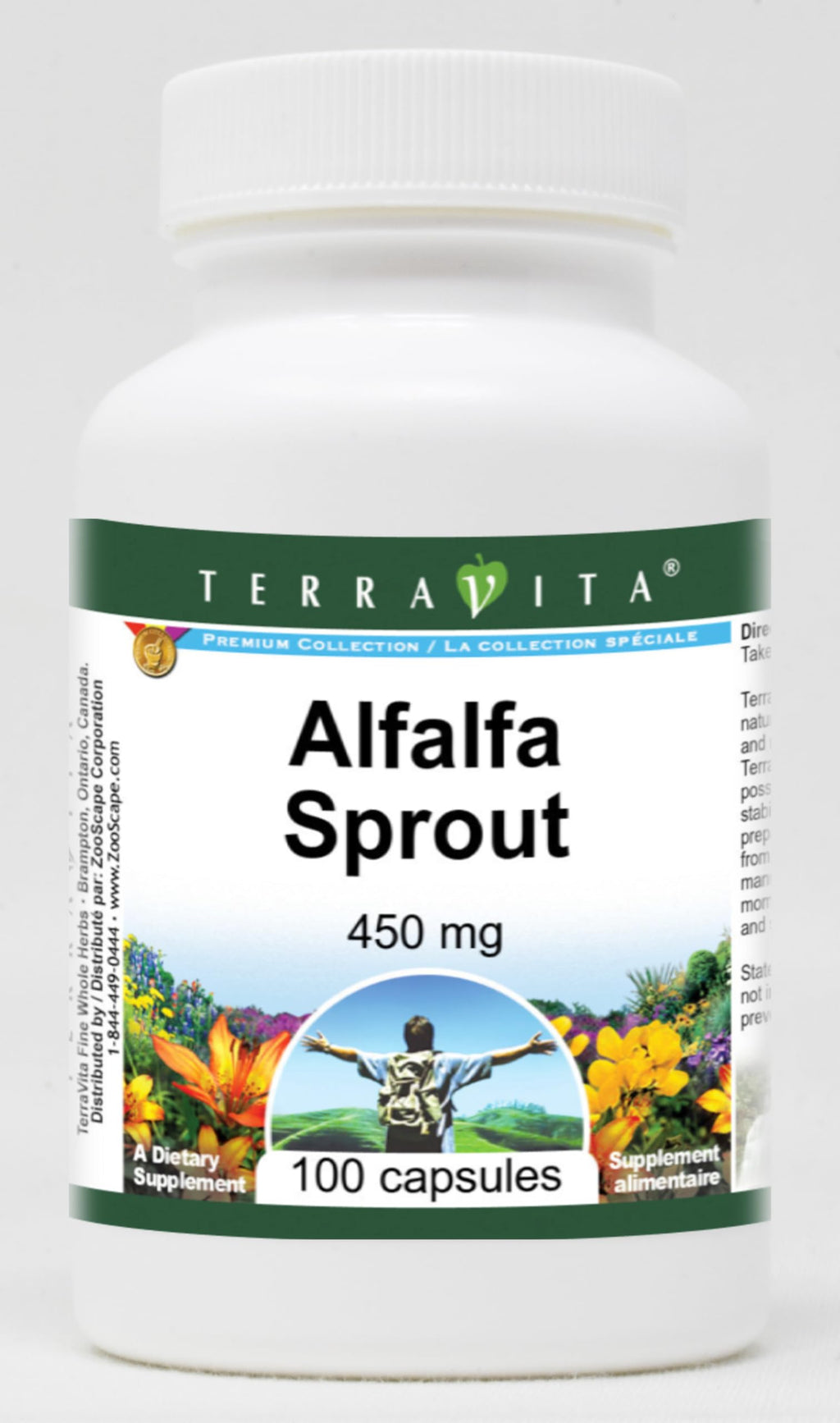 Terravita Alfalfa Sprout 450 mg - 300 Capsules (3 Pack)