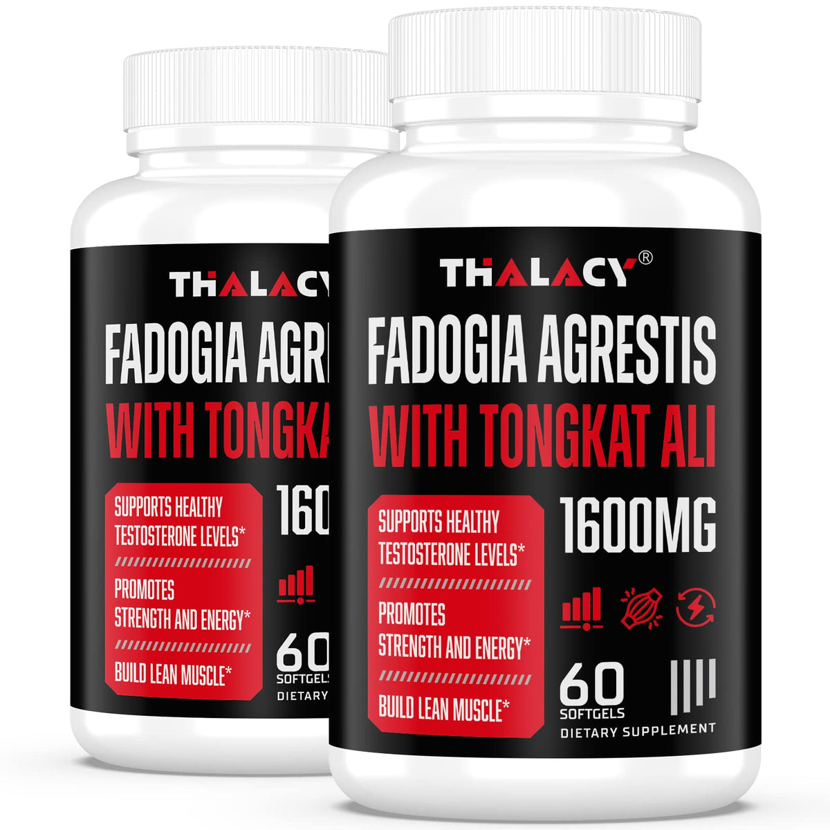 Thalacy 1600mg Fadogia Agrestis Tongkat Ali Supplement