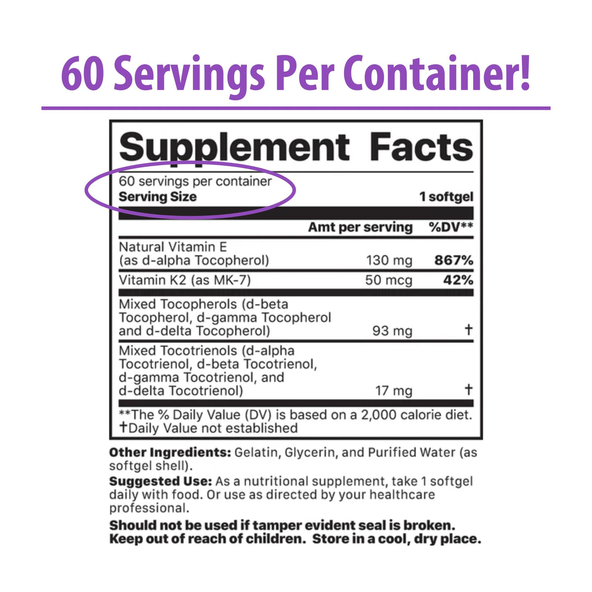 Jigsaw Health Vitamin K2 + E Complex for Bone Health - 60 Softgels - image 2