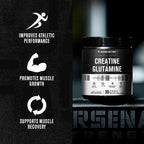 Jacked Factory Creatine + Glutamine - Creatine Supplement