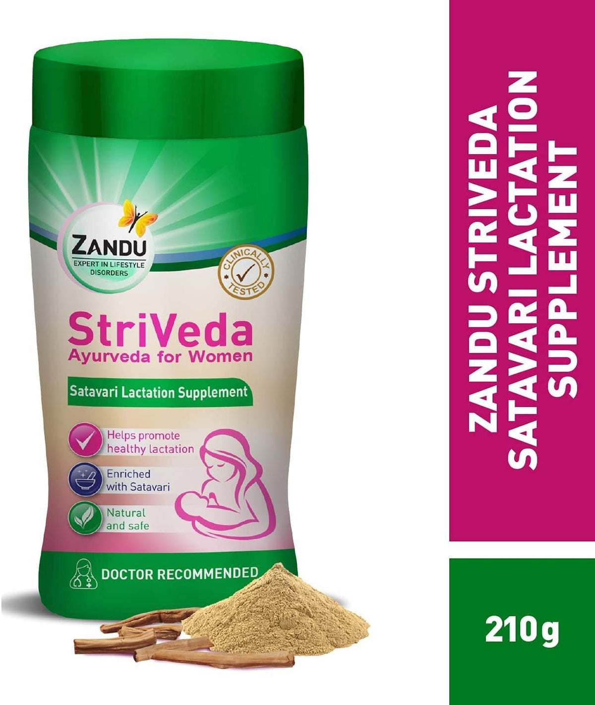 SEASOL Zandu StriVeda Satavari Lactation Supplement - 210 g - image 2