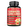 Satoomi Turmeric Curcumin Supplement with Ginger & Black Pepper - 90 Capsules