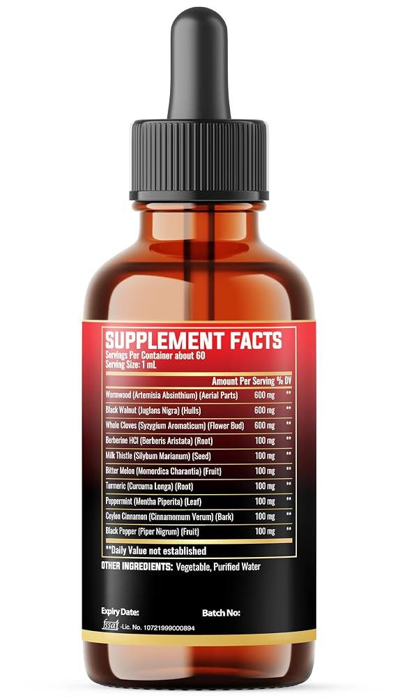 MILIVOL 10in1 Wormwood Liquid Drops - 2 Fl Oz - image 8