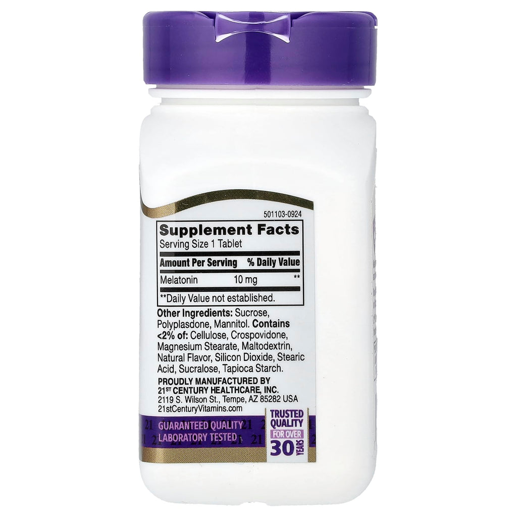 21st Century Extra Strength Melatonin 10 mg - 360 Tablets - image 2