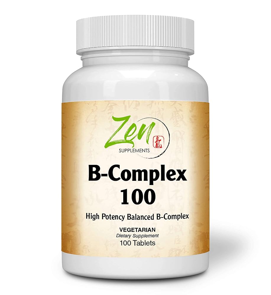 Zen Supplements Advanced B Complex Vitamin - 100 Tablets