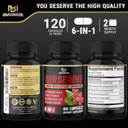 BMVINVOL Berberine Capsules with Ceylon Cinnamon