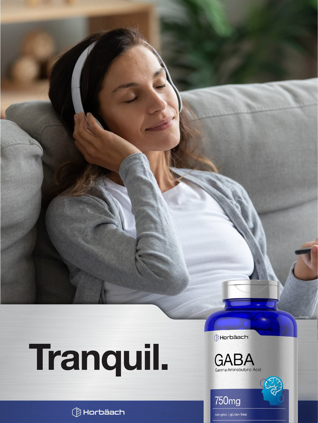 Horbäach GABA 750mg - 180 Capsules - image 6