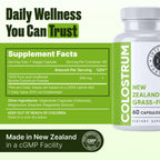 Intestinal Fortitude Grass Fed New Zealand Colostrum - 60 Capsules - image 4
