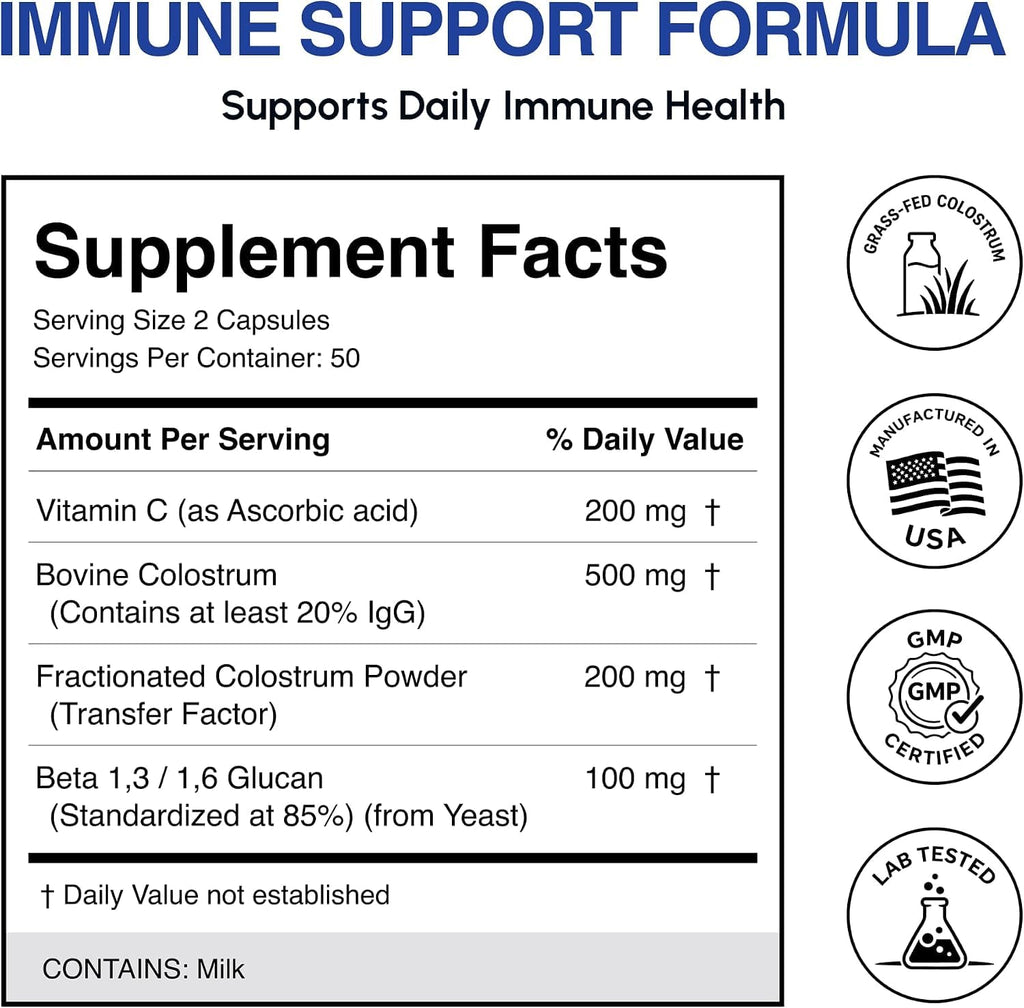 Oramune Support Supplement with Transfer Factor and Pure Colostrum