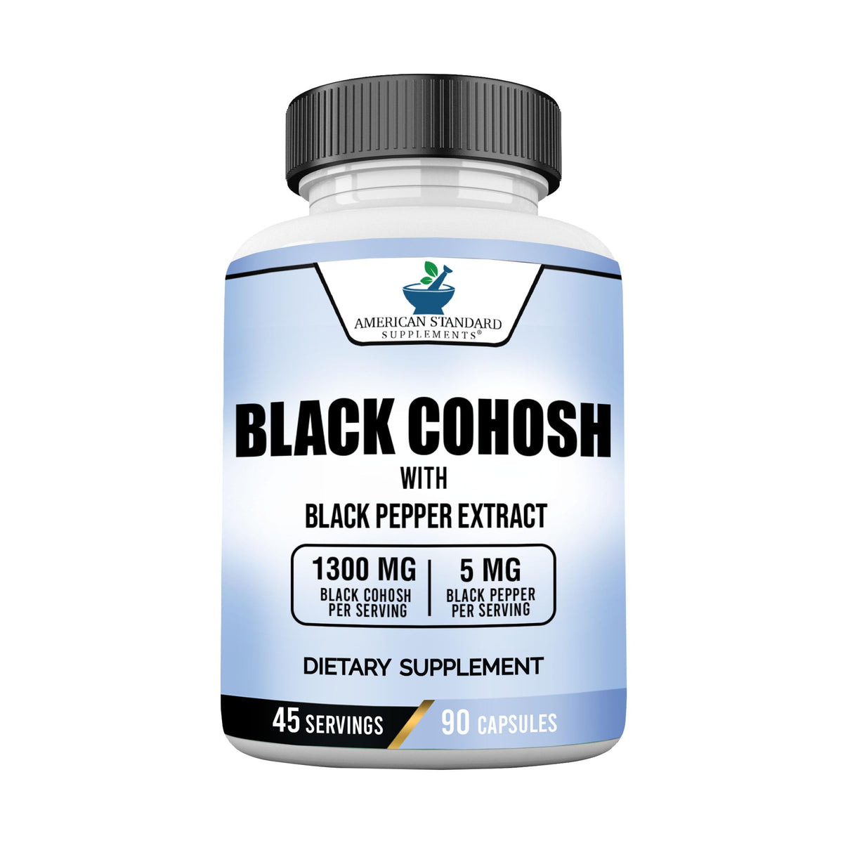 American Standard Supplements Black Cohosh 1300mg - 90 Capsules