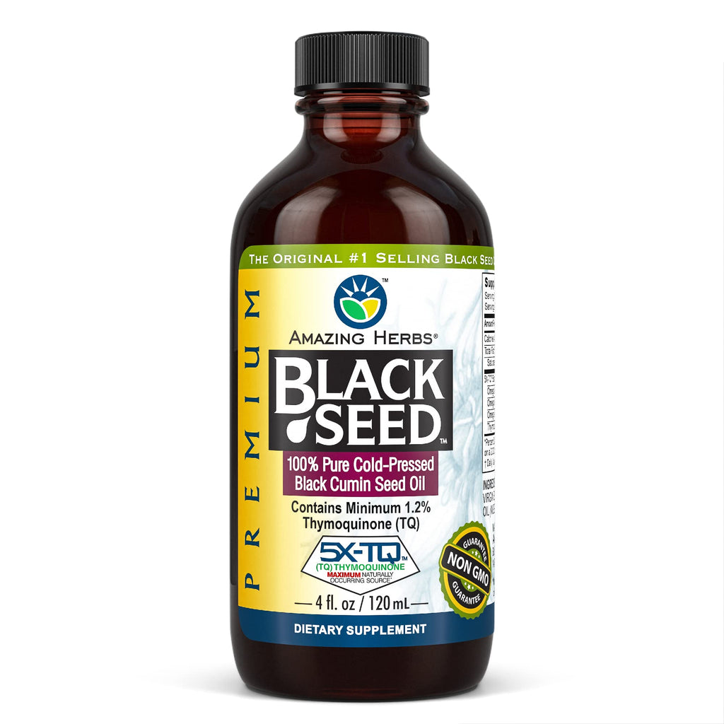 Amazing Herbs Premium Black Seed Oil - Gluten Free