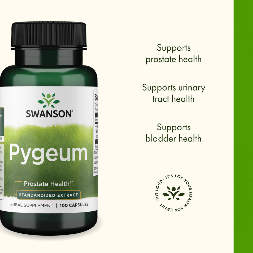 Swanson Pygeum Prostate Health Supplements for Men - 100 Capsules - image 4