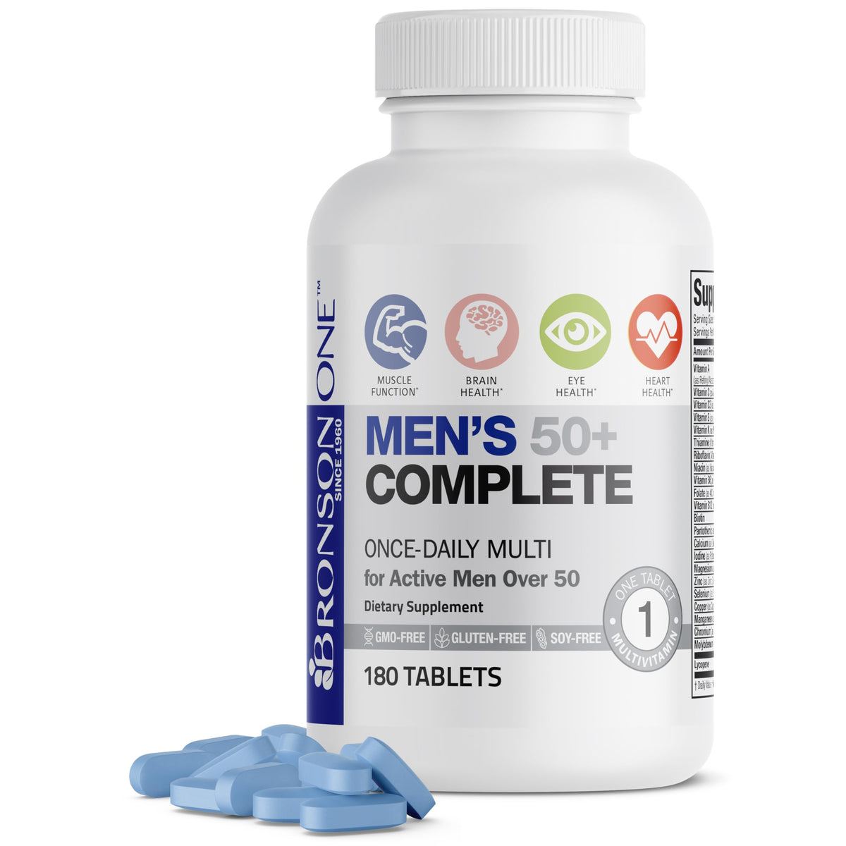 Bronson ONE Daily Mens 50+ Complete Multivitamin Multimineral