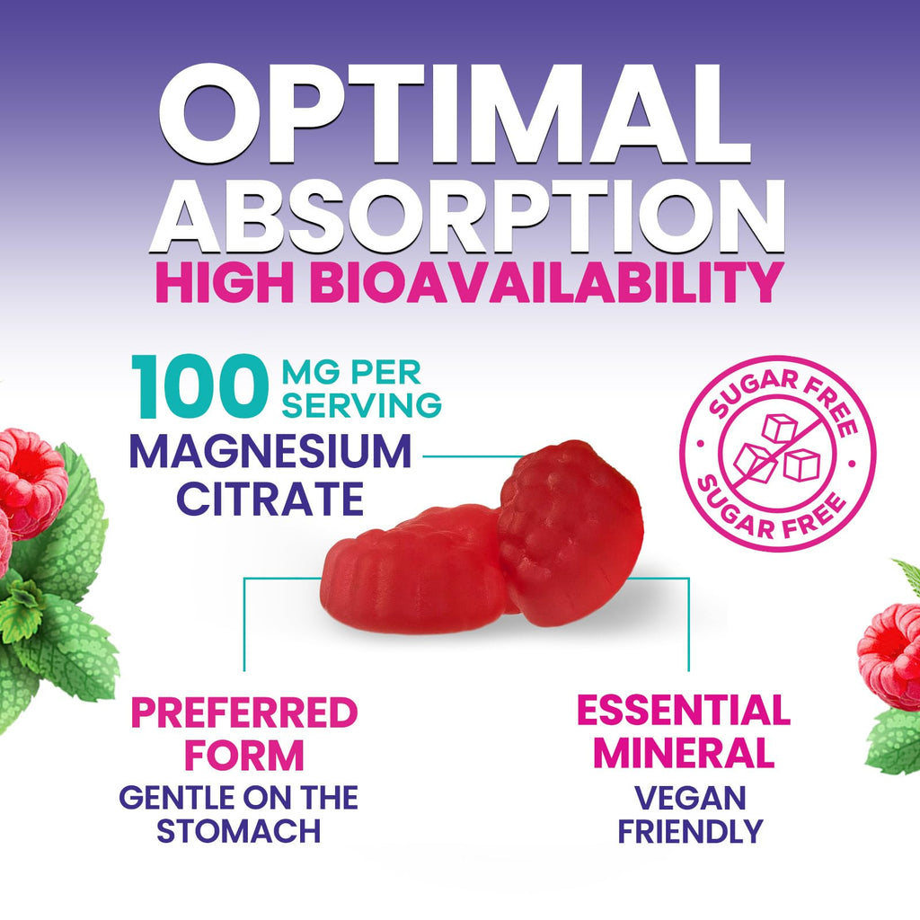 Nature's Nutrition Magnesium Citrate Gummies - 60 Gummies - image 3