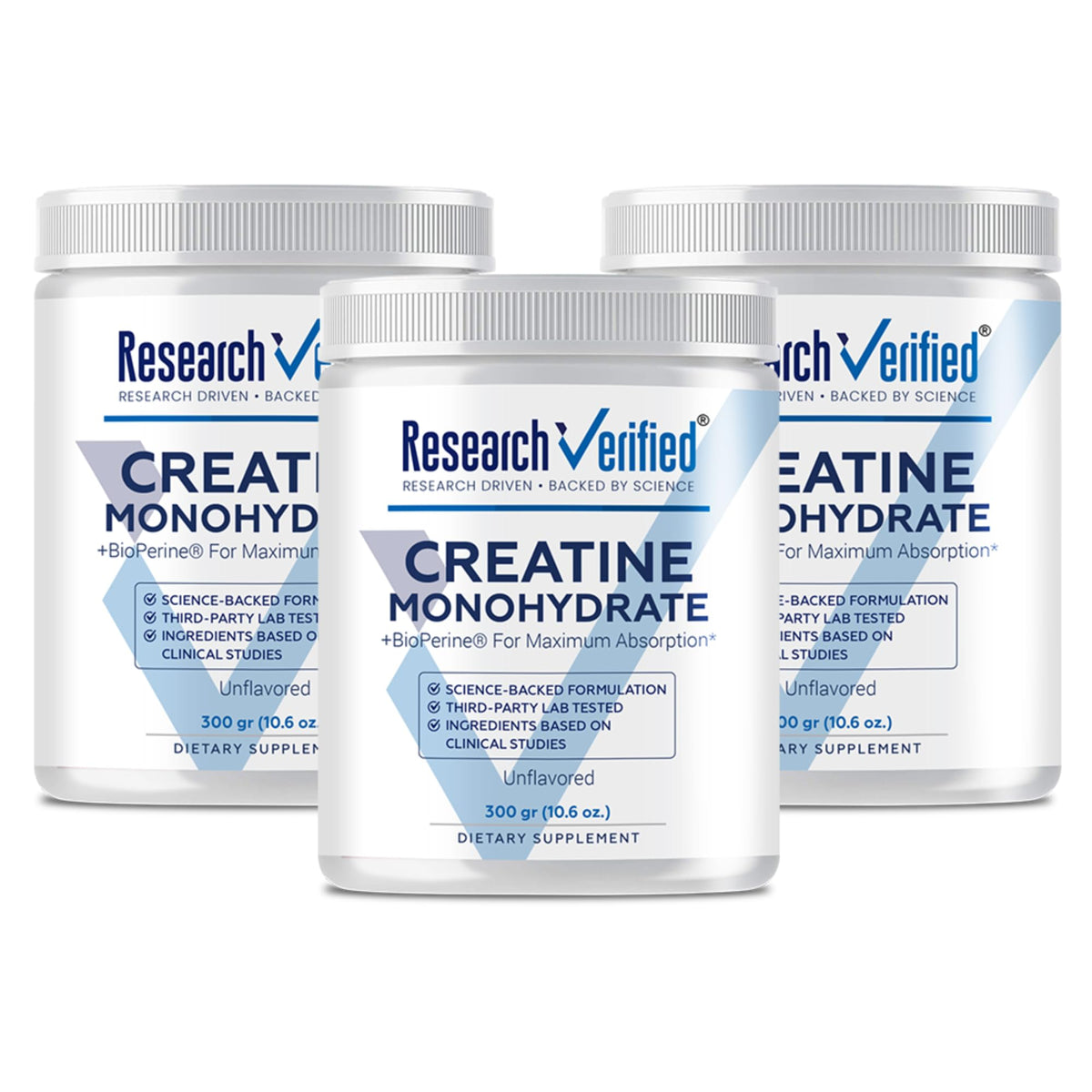 Research Verified Creatine Monohydrate - 300 GR (10.6 OZ.)