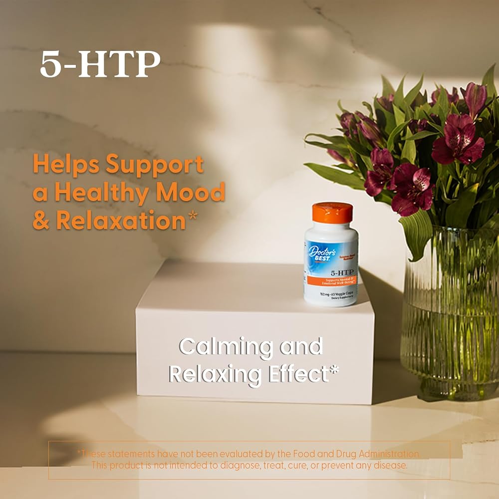 Doctor's BEST 5-HTP 100mg Vegetarian Capsules - 60 Capsules - image 5