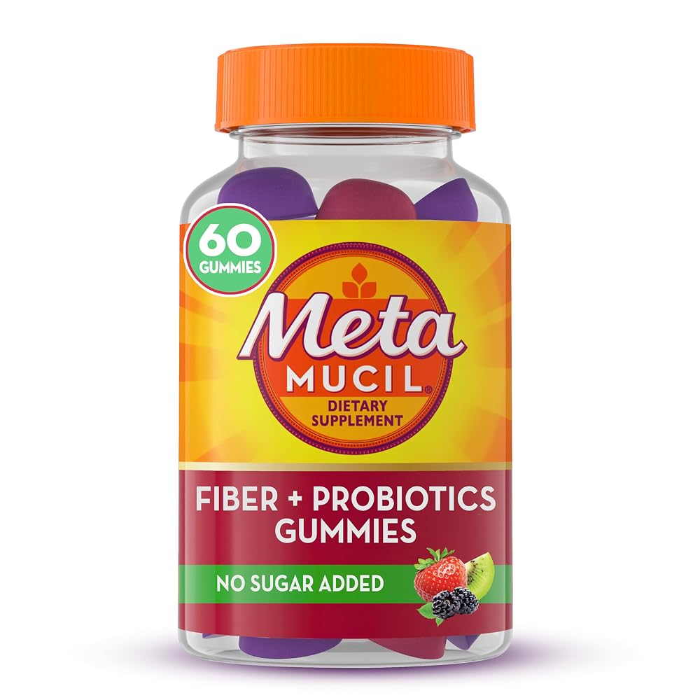 Metamucil Fiber Plus Probiotics Digestive Health - 60 Chewables
