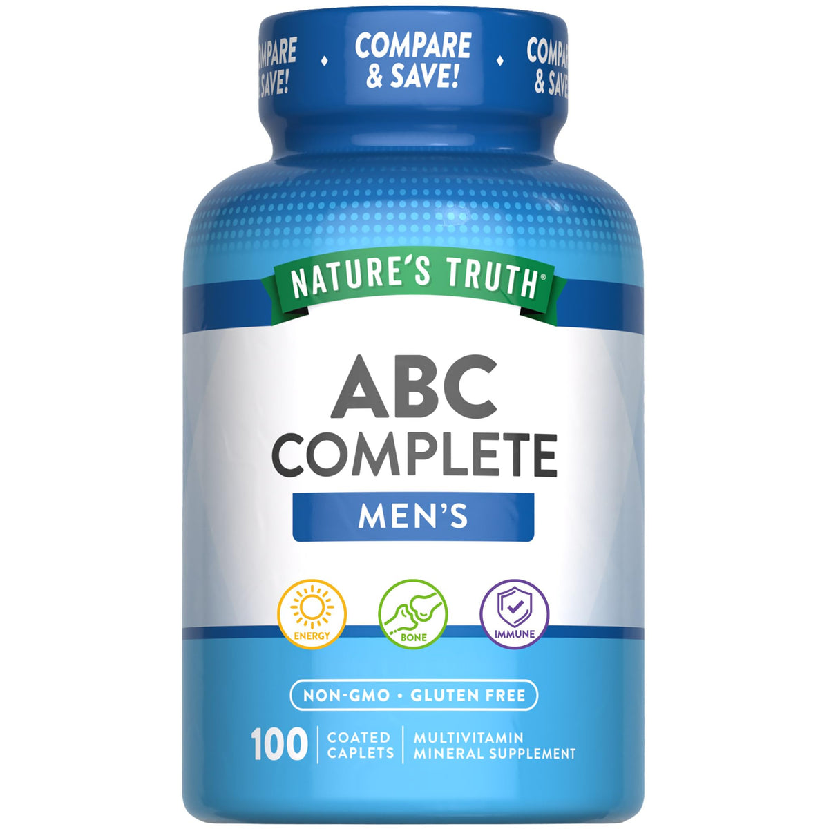 Nature's Truth Multivitamin for Men with Iron - 100 Caplets