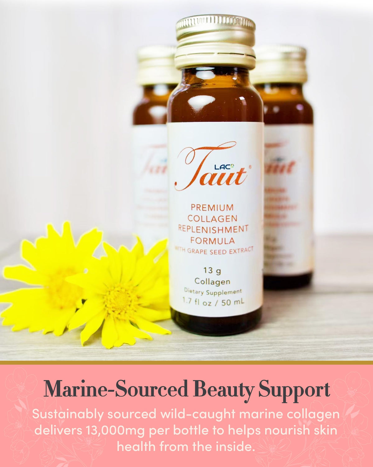 TAUT Marine Collagen Drink & Face Mask with Hyaluronic Acid - 20 Pieces - image 4