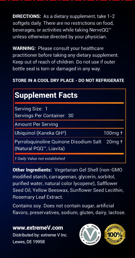 Extreme V NerveQQ Ultra Advanced Formula Neuropathy Support - 30 Softgels - image 5