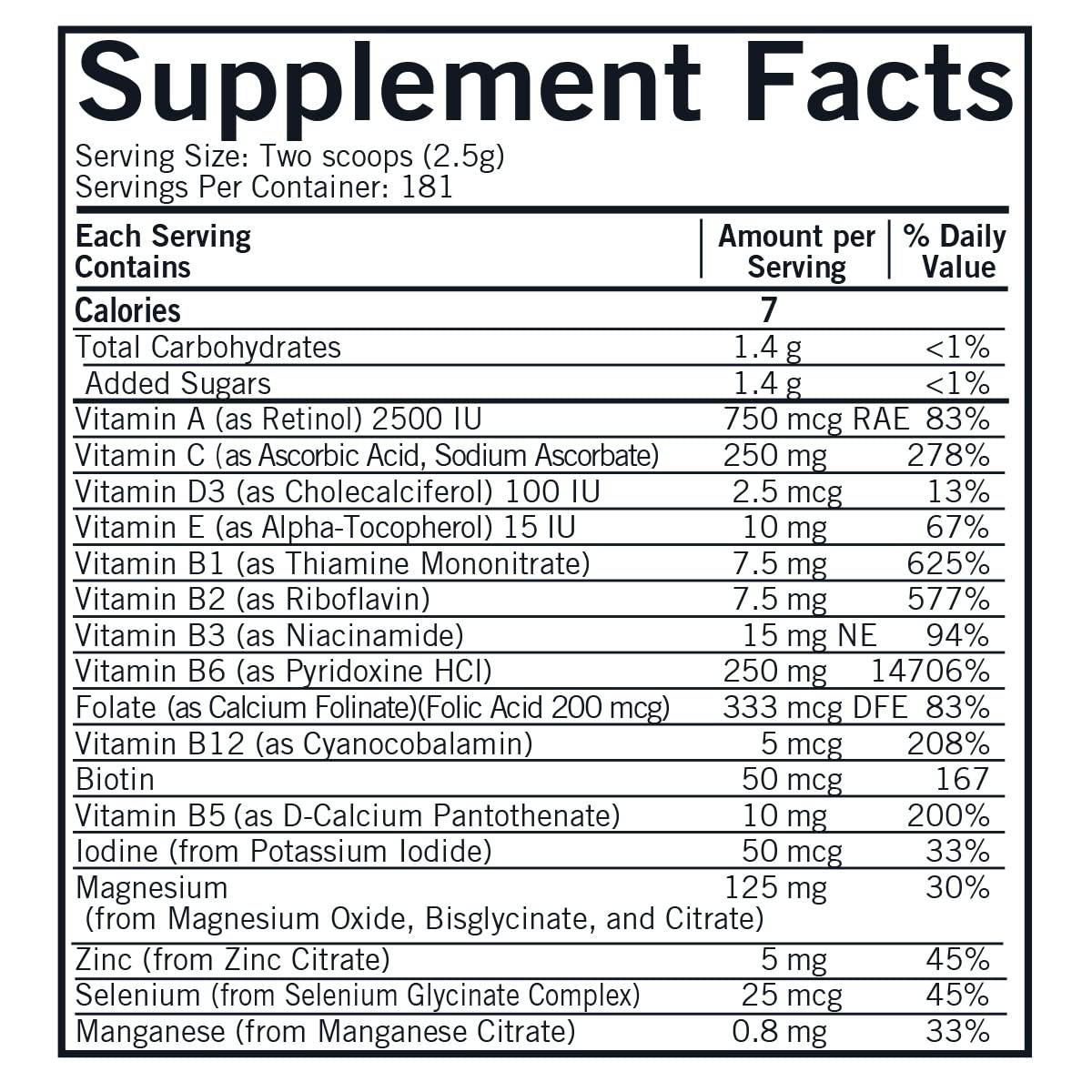 Kirkman Super Nu-Thera Powder Multivitamin - 16 oz - image 2