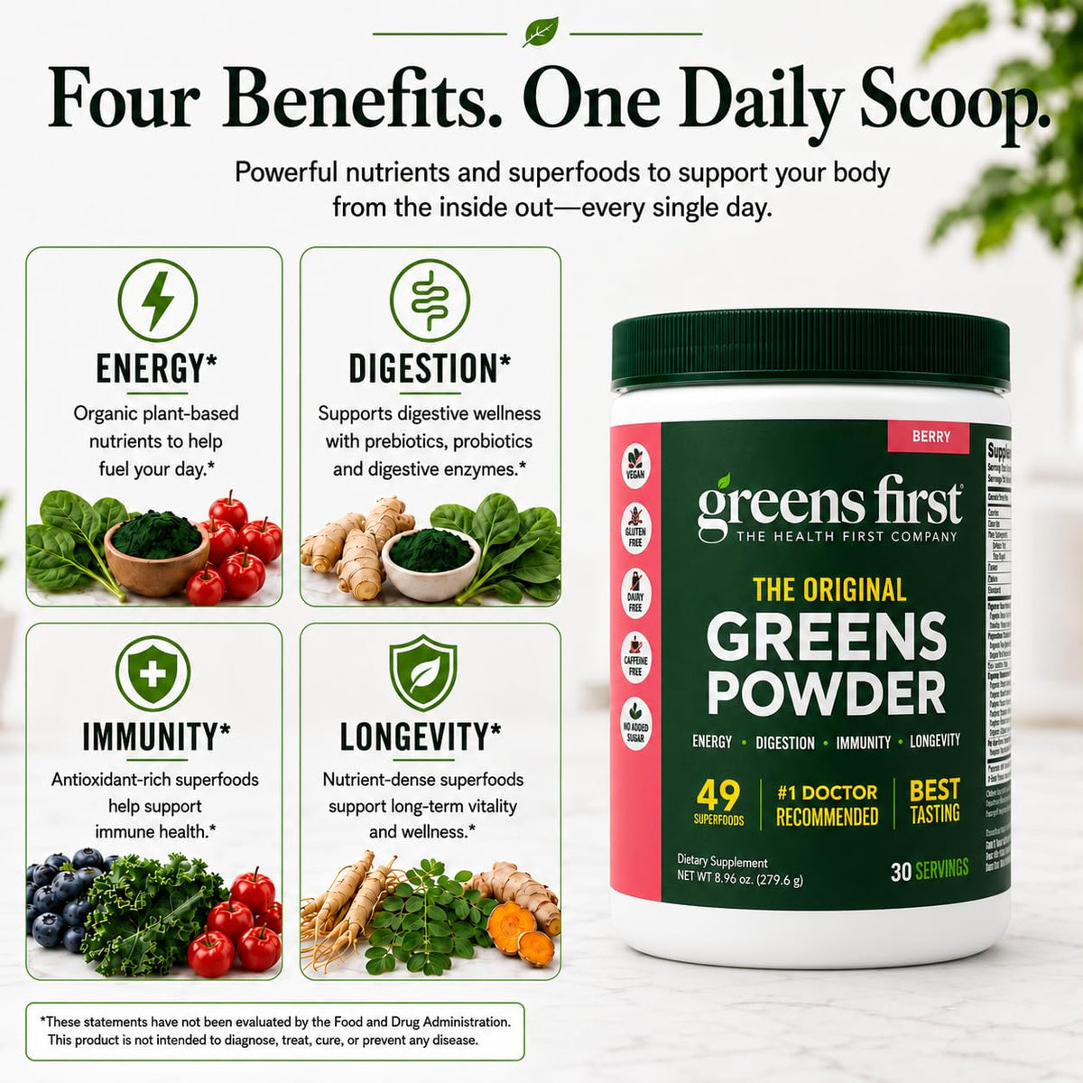 Greens First Original Greens Powder Berry - 30 Servings - image 5