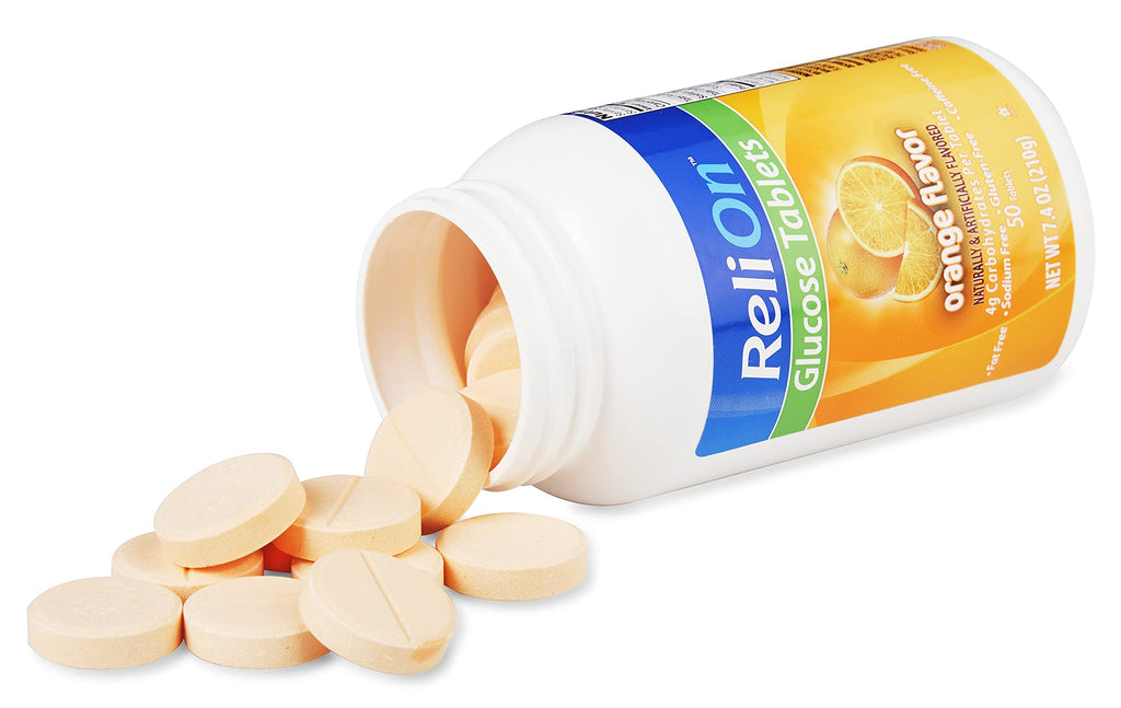 ReliOn Glucose Tablets Orange Flavor - 50 Tablets - image 2