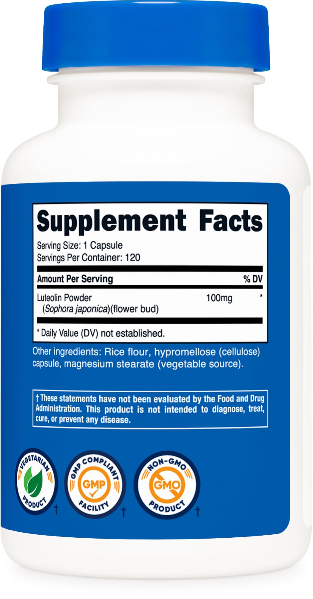 Nutricost Luteolin 100mg - 120 Vegetarian Capsules - image 5