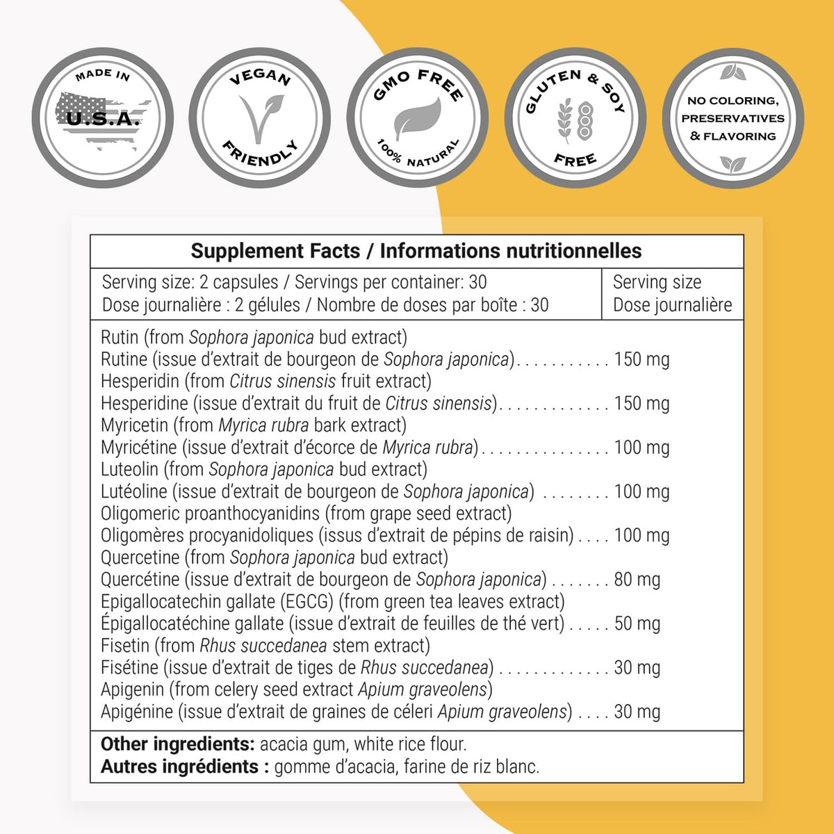 Supersmart FlavoLife Flavonoid Complex - 60 Vegetarian Capsules - image 4