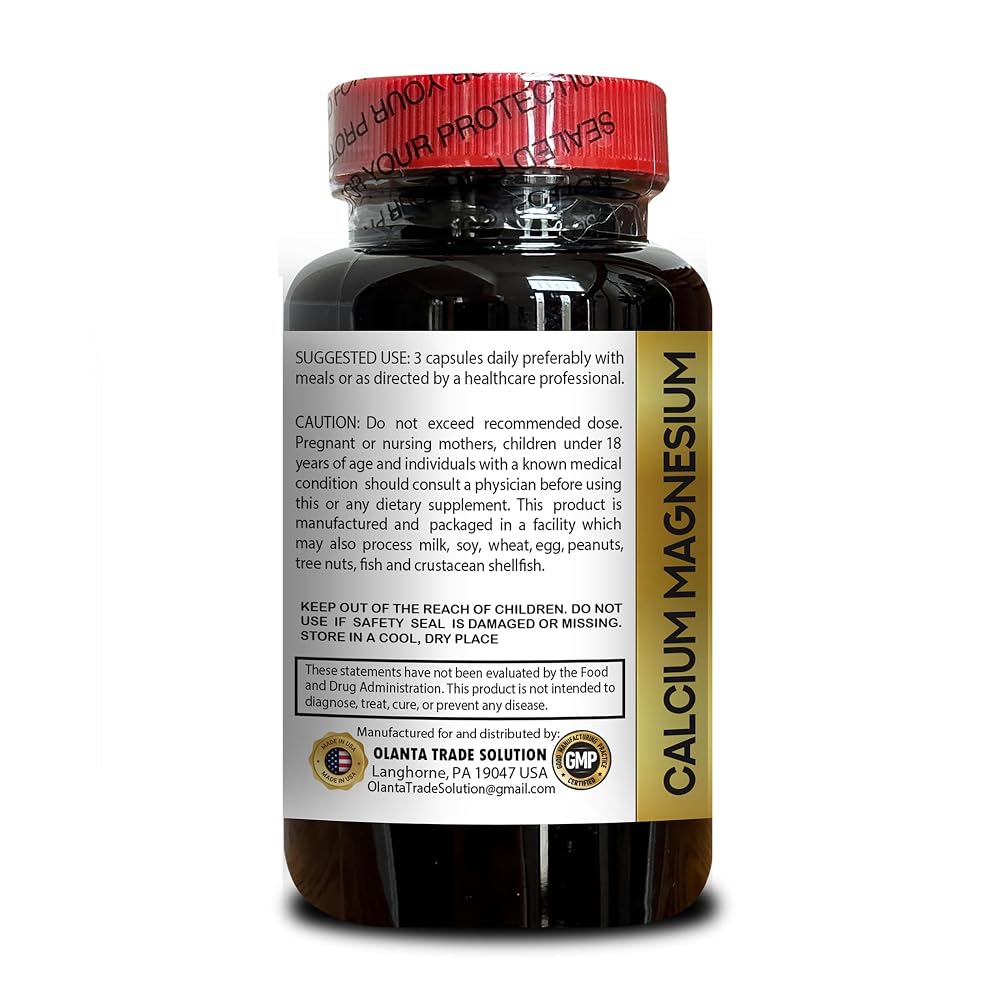 OLANTA Calcium Magnesium Complex with Vitamin D & Boron - 150 Capsules - image 3
