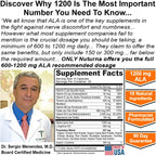 Nuturna Neuropathy Support with 1200 mg Alpha Lipoic Acid - 180 Capsules - image 4