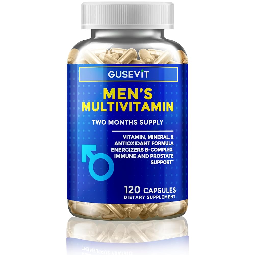 Gusevit 35-in-1 Men's Multivitamin for Energy & Immune Support - 120 Capsules