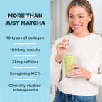 Ancient Nutrition Matcha Powder with Collagen, MCTs & Ashwagandha - 20 Servings - image 3