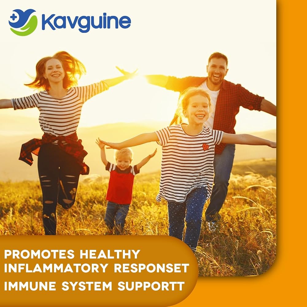 Kavguine Turmeric Curcumin with Black Pepper Joint Support - 60 Capsules - image 5