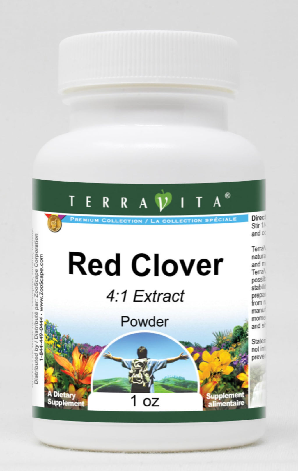 Terravita Red Clover 4:1 Powder - 3 Pack (1 oz each)
